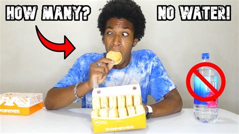 Popeyes Biscuit NO Water Challenge (Almost Died) - YouTube