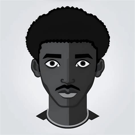 Premium Vector | Black skin man face head icon vector illustration