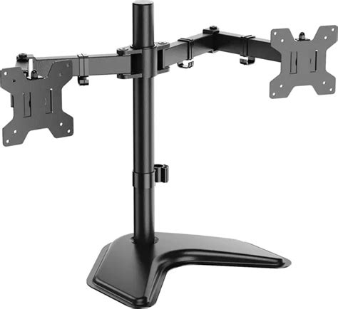DUAL MONITOR STAND Free Standing Desk Mount for 2 Monitors up to 27 Inch $59.99 - PicClick