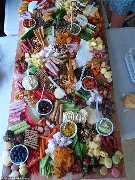 Mother shows off her VERY elaborate grazing platter from Aldi | Platters, Wedding appetizers, Aldi