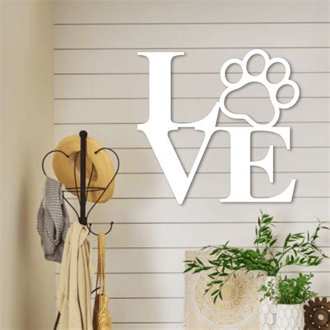 Metal Love with Cat Paw Wall Decor | K&S Design Elements