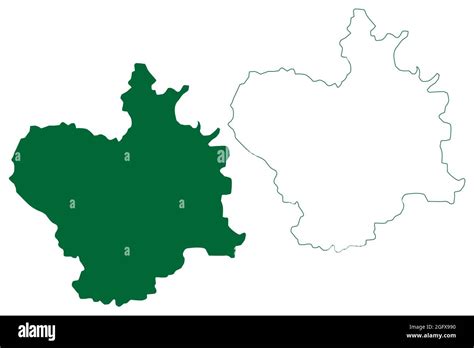 Purba Bardhaman district (West Bengal State, Republic of India) map vector illustration ...