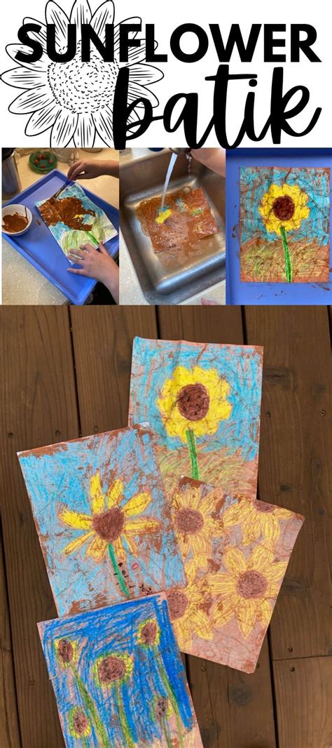 Sunflower Batik Art Project for Kids - I Can Teach My Child!