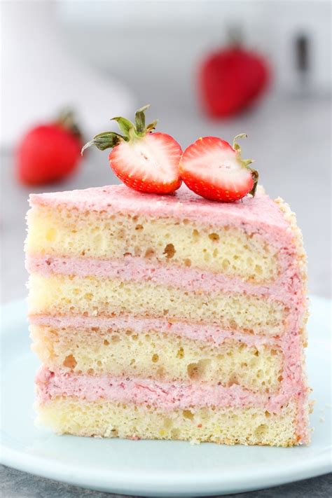 Strawberry Mousse Cake - Olga's Flavor Factory