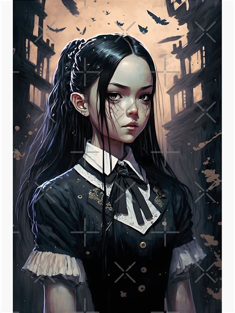 "Wednesday Addams, Ai-Generated Art, Netflix, Netflix Fun Art, Addams ...