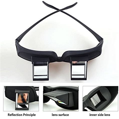 Flammi Prism Glasses Horizontal Glasses Lazy Spectacles Lie Down for Reading/Watching TV - Buy ...