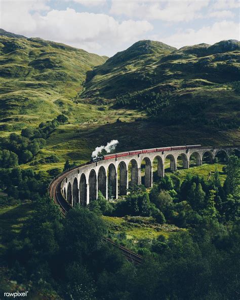 Glenfinnan Viaduct railway in Inverness-shire, Scotland | premium image by rawpixel.com ...