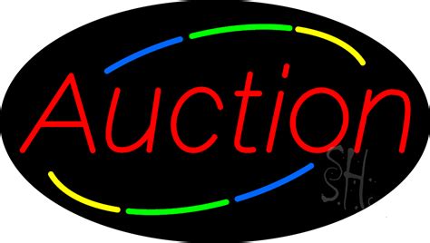 Auction Animated Neon Sign - Business Neon Signs - Everything Neon