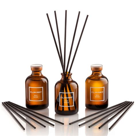 CLIM ART Rich Wood Reed Diffusers Scented Sticks, 3 Sets, Home, Office ...