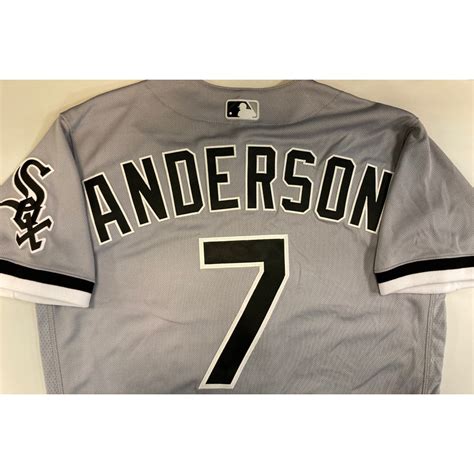 Tim Anderson 2020 Team Issued Grey Road Jersey - Size 42 | White Sox ...