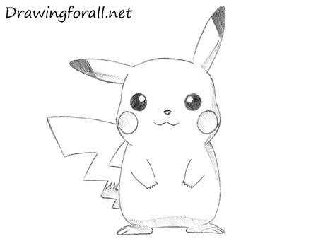 How to Draw Pikachu from Pokemon | Drawingforall.net | Пикачу, Шаблоны ...