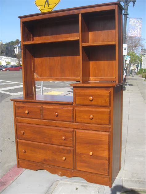 UHURU FURNITURE & COLLECTIBLES: SOLD - Dresser w/ Hutch - $100