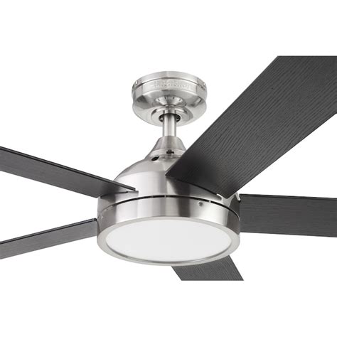 Harbor Breeze Camden 52-in Brushed Nickel Indoor Ceiling Fan with Light ...