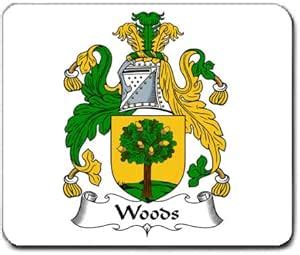 Amazon.com: Woods Family Crest Coat of Arms Mouse Pad : Office Products