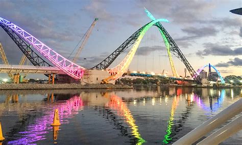 Matagarup Bridge Across the Swan River - Tutt Bryant