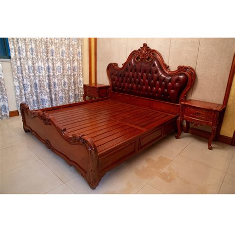 Burma Rosewood Bed Solid Wood Bed in Traditional Style - China Solid ...