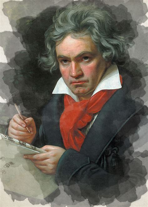 'Ludwig van Beethoven' Poster by Zull | Displate | Classical music ...