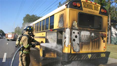 3 injured after school bus catches fire