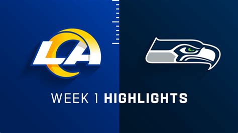 Los Angeles Rams vs. Seattle Seahawks highlights | Week 1