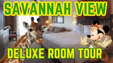 Animal Kingdom Lodge Savannah View Deluxe room Tour! - YouTube