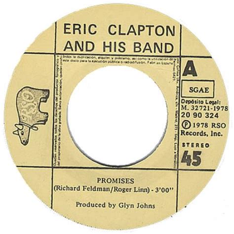 Eric Clapton Promises Spanish 7" vinyl single (7 inch record / 45) (127790)