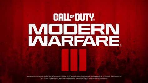 Call of Duty: Modern Warfare 3 Announced, Launches November 10th