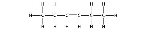 How many C-C bonds are there in Hexene? What is the structural formula ...