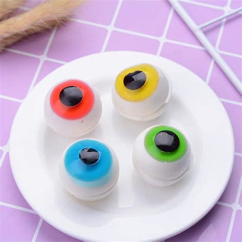 Fruit Flavor Eyeball Shape Gummy Candy Halloween Candy For Kids,China price supplier - 21food