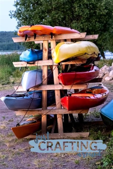 15 Awesome DIY Kayak Rack Plans And Ideas - JustCraftingAround