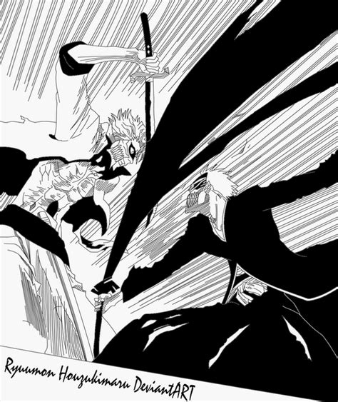 Ichigo Vs Grimmjow Manga by Ryuumon-Houzukimaru on DeviantArt