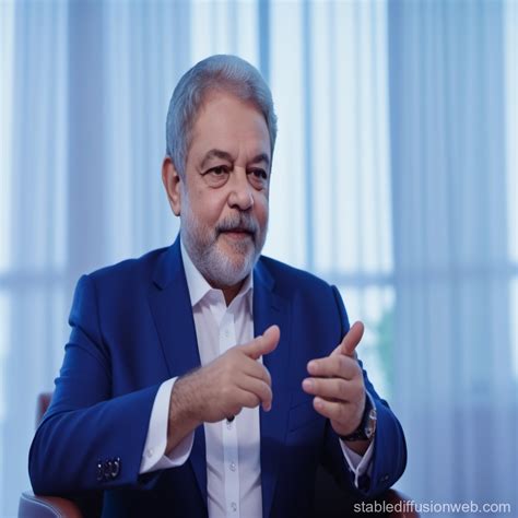 President Lula Using a Gaming PC | Stable Diffusion Online