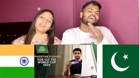 Indian Reaction on Pakistan Cricket Team for T20 world cup - YouTube