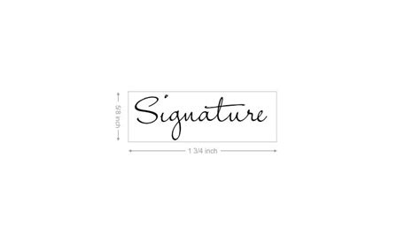 Signature Stamp (small)