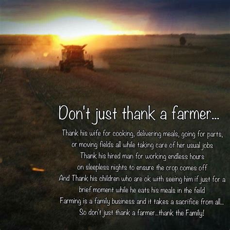 Thank a farmer #farmer #quote … | Farm life quotes, Farmer quotes, Farm ...