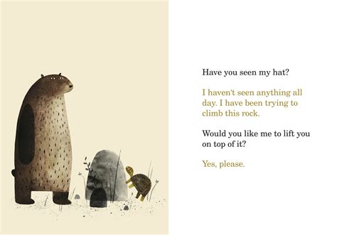 I WANT MY HAT BACK — Art of the Picture Book