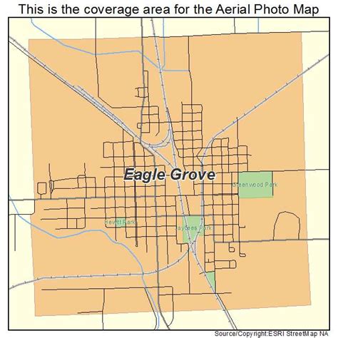 Aerial Photography Map of Eagle Grove, IA Iowa