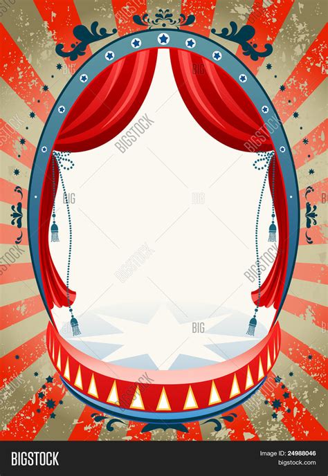 Vector y foto Fondo De Circo Vintage Con Espacio | Bigstock