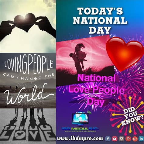 National Love People Day | Love people, National day, Day