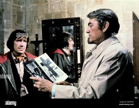 DAVID WARNER,GREGORY PECK, THE OMEN, 1976 Stock Photo - Alamy