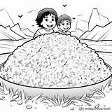 Rice Coloring Pages  Free & Printable sketch template