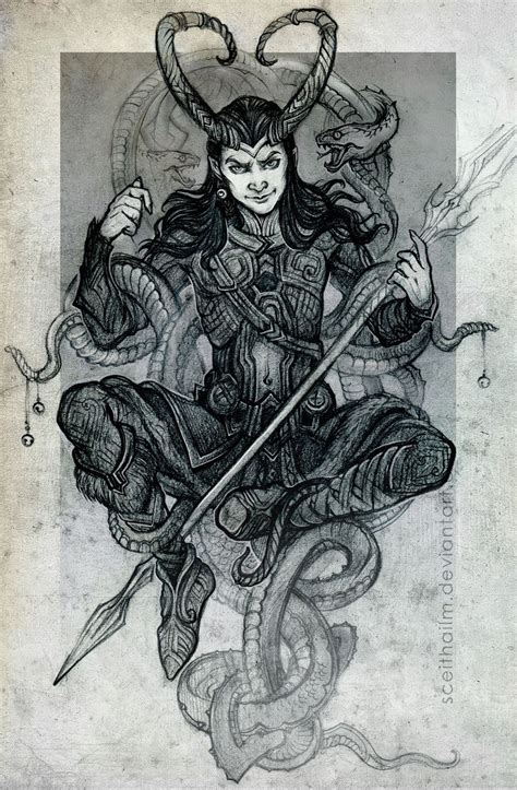 fan art: loki sketches note: sceith ailm creates some of the finest loki fan arts on-line. her ...