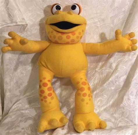 1995 Binyah Binyah Posable Plush Polliwog Stuffed Frog Toy Playskool Nick Jr. | #1809306864