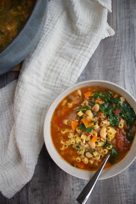 Pasta Fagioli with Spinach - Always From Scratch