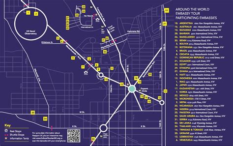 Embassies In Washington Dc Map – Map Vector