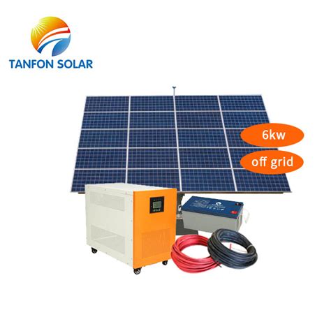 6kw solar power generation system for solar storage system