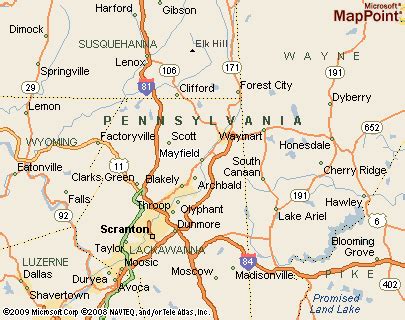 Where is Mayfield, Pennsylvania? see area map & more