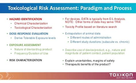 Toxicological Risk Assessment For Medical Devices - ISO 10993-1