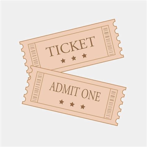 Premium Vector | Cinema tickets icon vector illustration