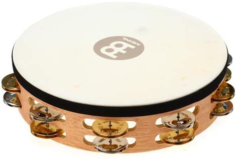 Meinl Percussion Recording-Combo Wood Tambourine - Double Row with Head | Sweetwater