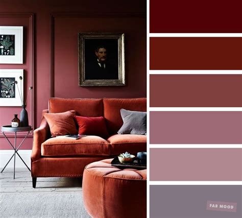 The best living room color schemes – Mauve & Brick colors | Living room colors, Living room wall ...